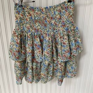 Elan Floral Smocked Women's Skirt
